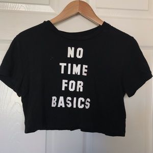 Black crop top